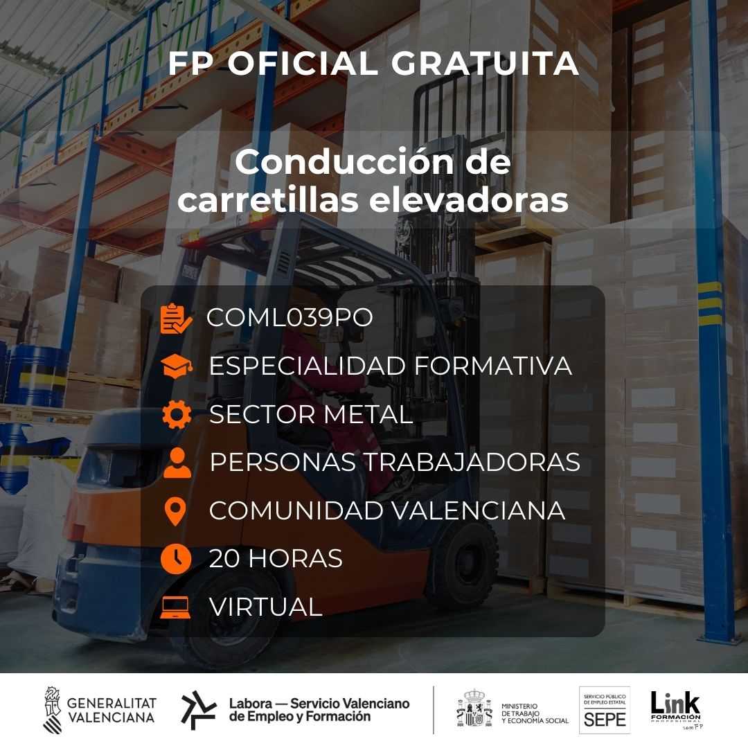 Curso de Conducción de carretillas elevadoras para trabajadores - Link Formación