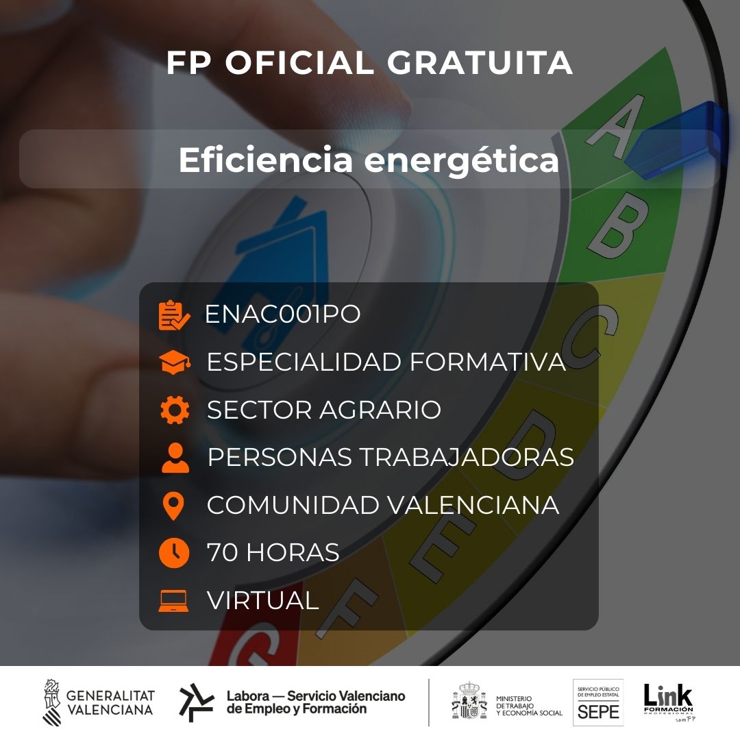 Curso de Eficiencia energética para trabajadores - Link Formación