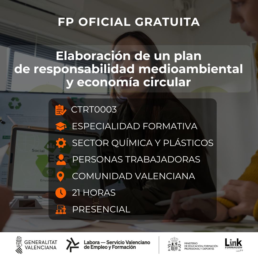 Curso de Elaboración de un plan de responsabilidad medioambiental para trabajadores - Link Formación