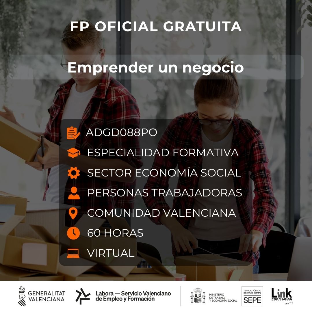 Curso de Emprender un negocio para trabajadores - Link Formación