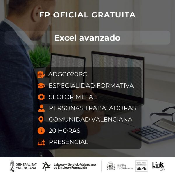 Curso de Excel avanzado para trabajadores - Link Formación