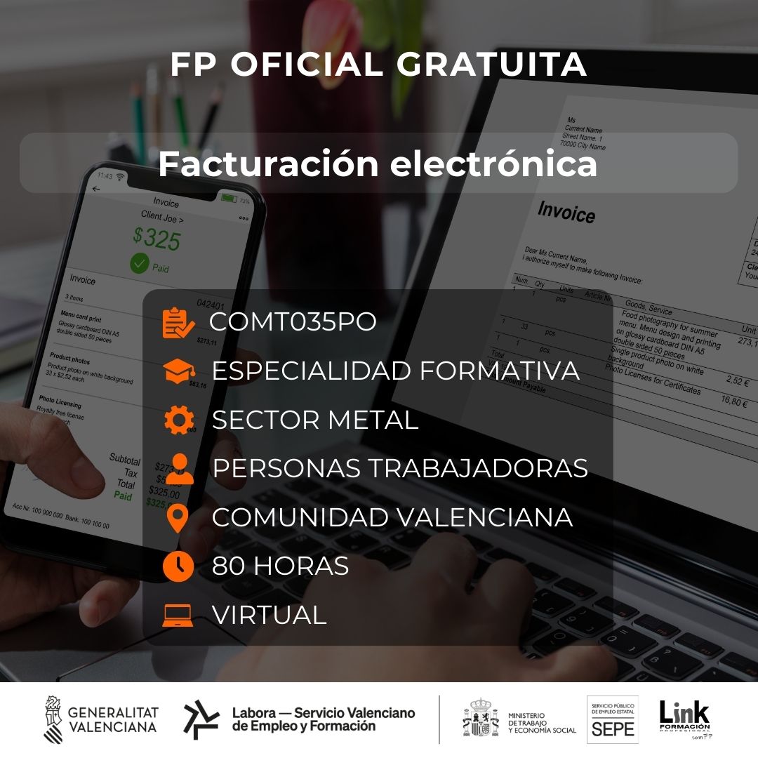 Curso de Facturación electrónica para trabajadores - Link Formación