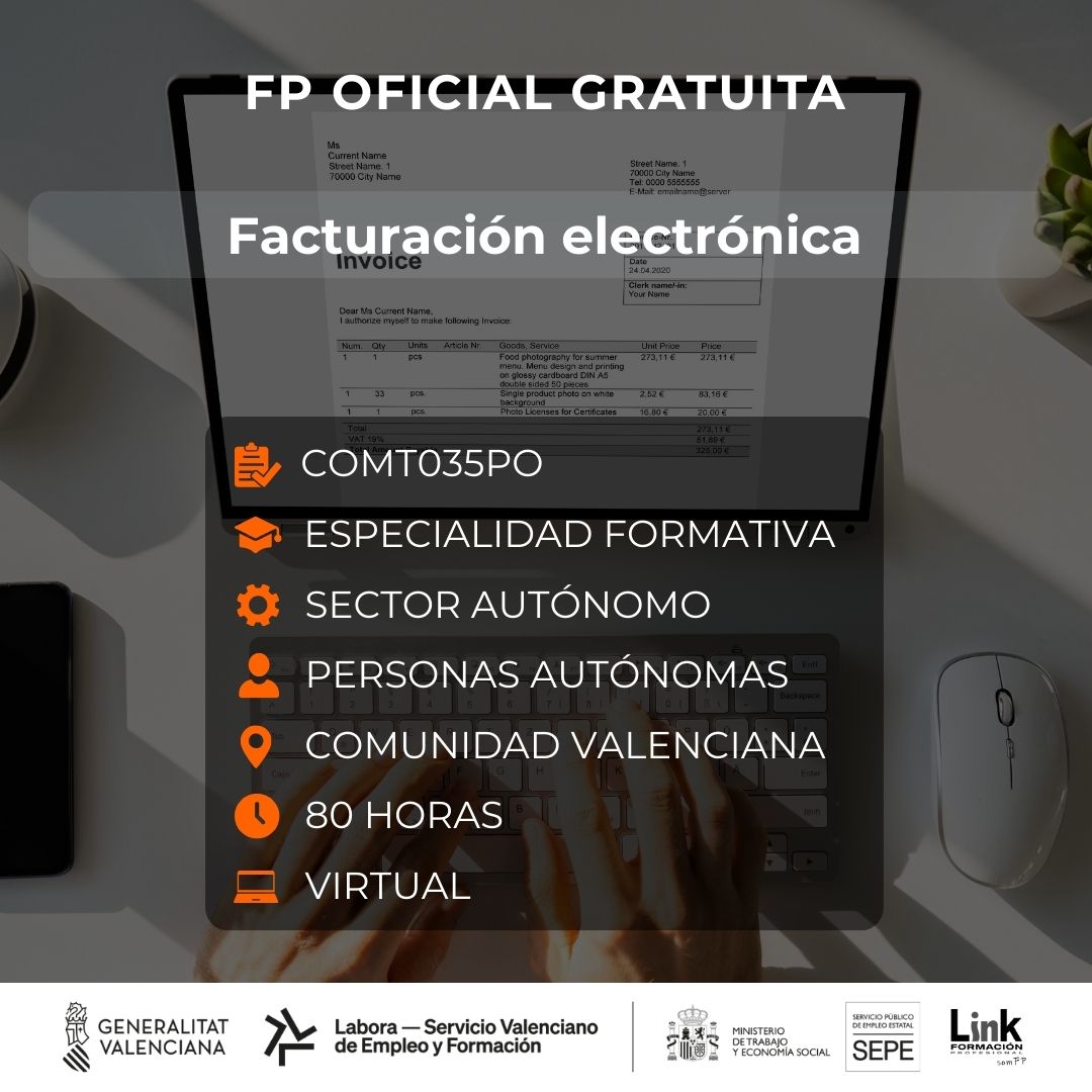 Curso de Facturación electrónica para autónomos - Link Formación