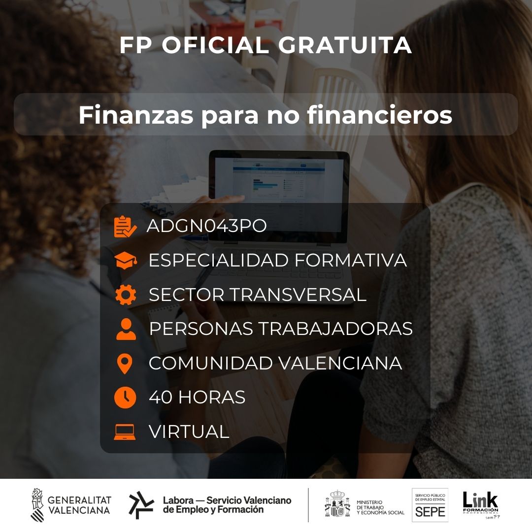 Curso de Finanzas para no financieros para trabajadores - Link Formación