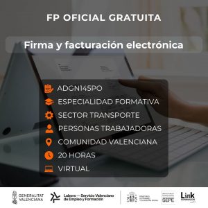 ADGN145PO - FIRMA Y FACTURACIÓN ELECTRÓNICA