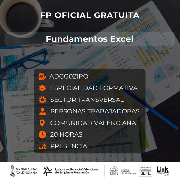 Curso de Fundamentos Excel para trabajadores - Link Formación
