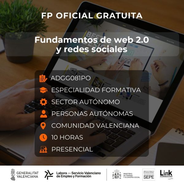 Curso de Fundamentos de web 2.0 y redes sociales para autónomos - Link Formación
