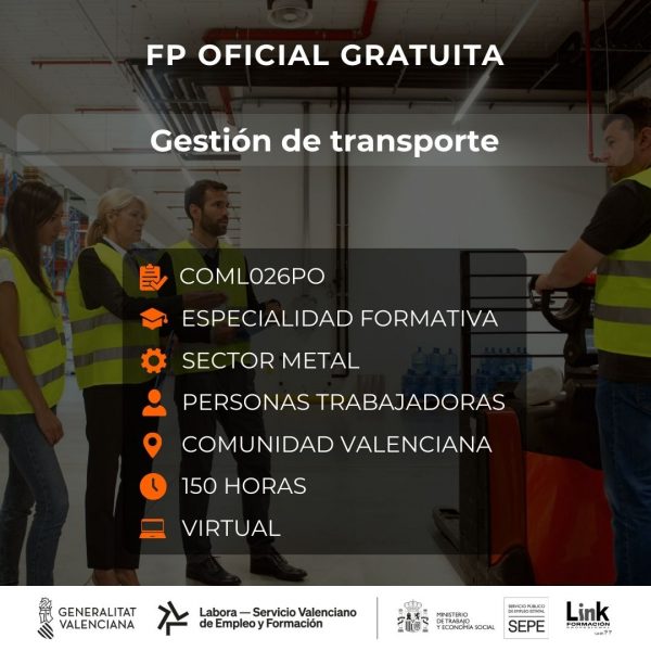 Curso de Gestión de transporte para trabajadores - Link Formación