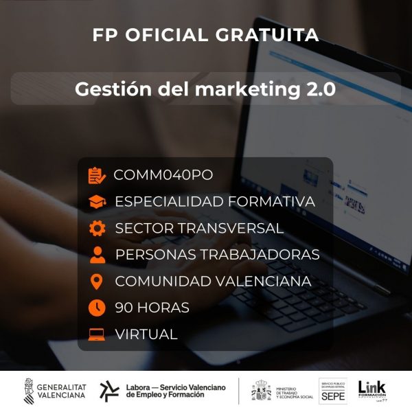 Curso de Gestión del marketing 2.0 para trabajadores - Link Formación