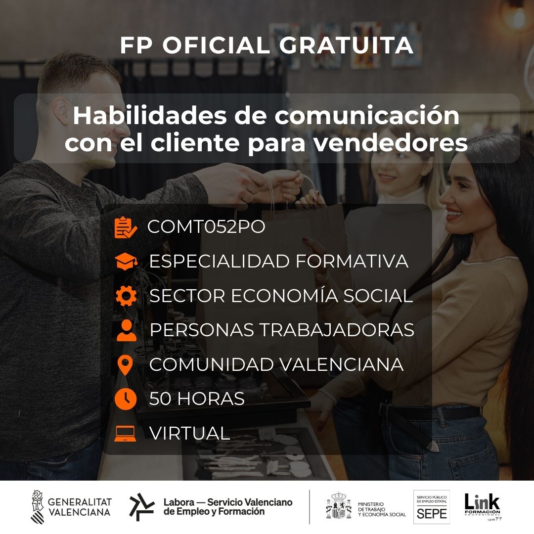 Curso de Habilidades de comunicación con el cliente para trabajadores - Link Formación