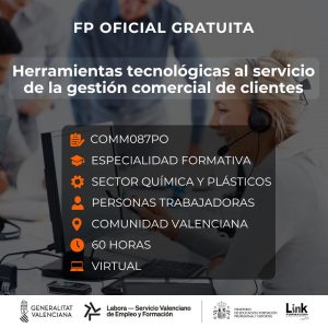Curso de Herramientas tecnológicas al servicio de la gestión comercial de clientes para trabajadores - Link Formación