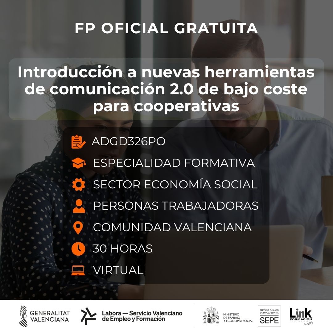 Curso de Introducción a nuevas herramientas de comunicación 2.0 para trabajadores - Link Formación