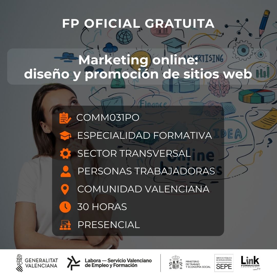 Curso de Marketing online para trabajadores - Link Formación
