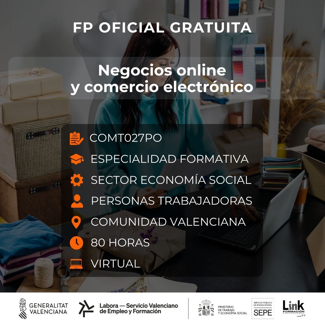 Curso de Negocios online y comercio electrónico para trabajadores - Link Formación