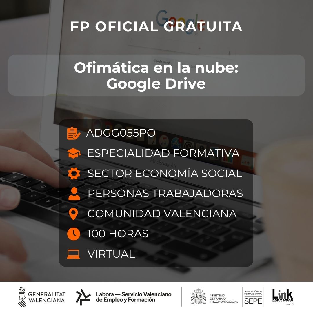 Curso de Ofimática en la nube: Google Drive para trabajadores - Link Formación