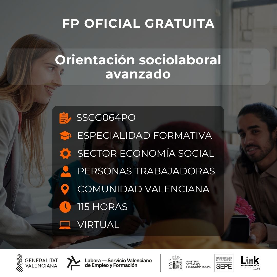 Curso de Orientación sociolaboral avanzado para trabajadores - Link Formación