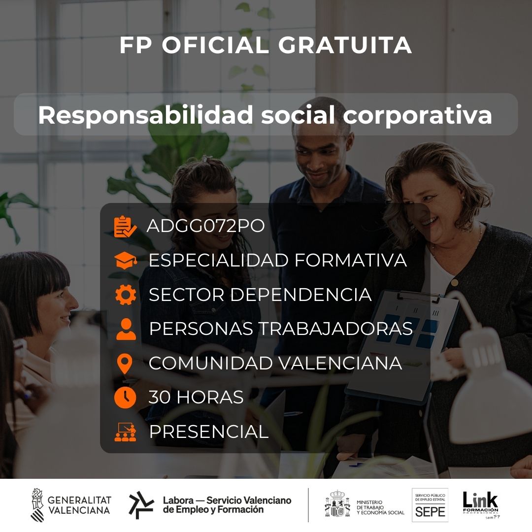 Curso de Responsabilidad social corporativa para trabajadores - Link Formación