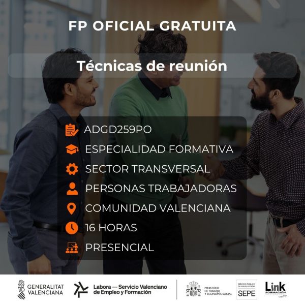 Curso de Técnicas de reunión para trabajadores - Link Formación