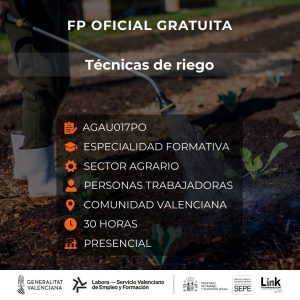 AGAU017PO - TÉCNICAS DE RIEGO