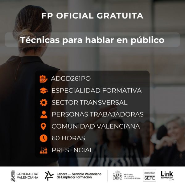 Curso de Técnicas para hablar en público para trabajadores - Link Formación