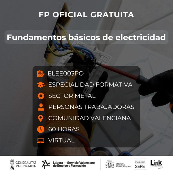 Curso de Fundamentos básicos de electricidad para trabajadores - Link Formación