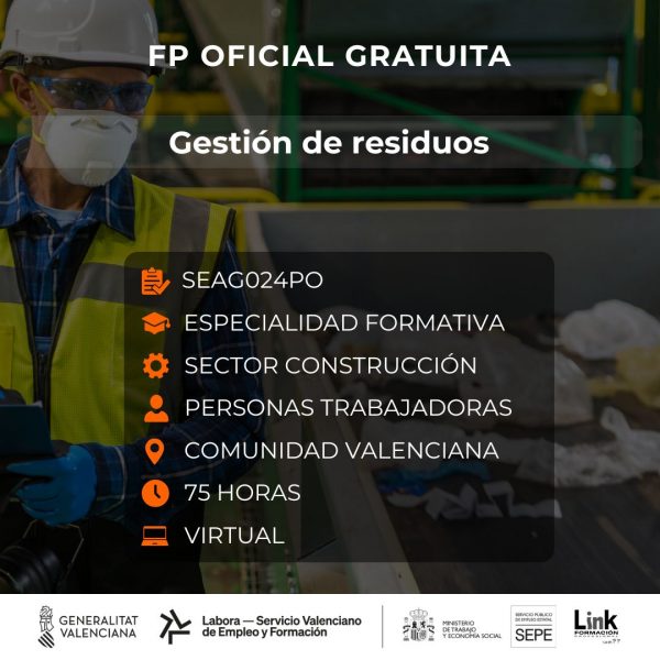 Curso de Gestión de residuos para trabajadores - Link Formación