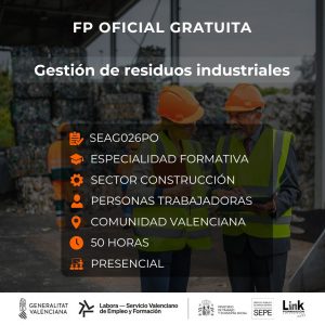 Curso de Gestión de residuos industriales para trabajadores - Link Formación