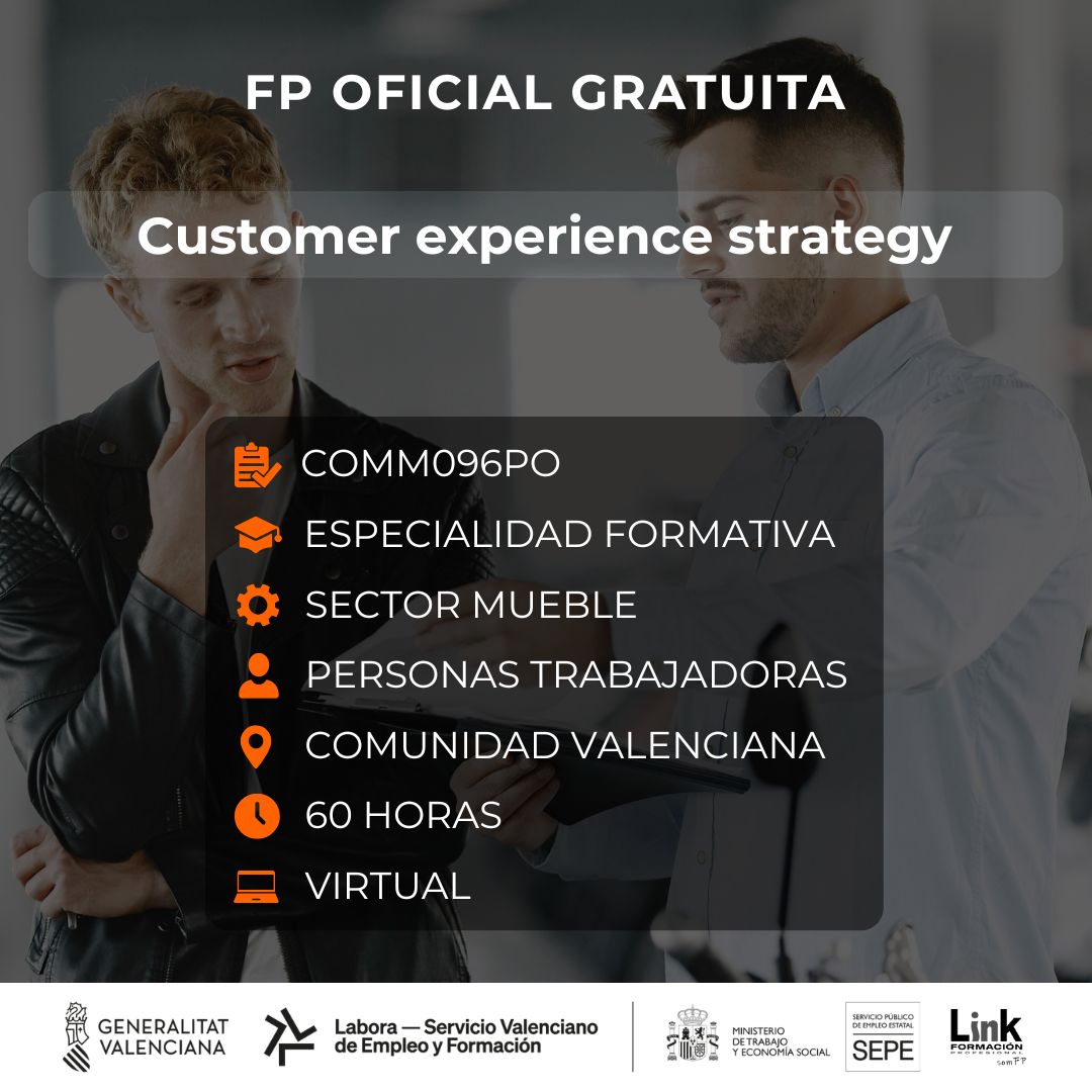 Curso de Customer experience strategy para trabajadores - Link Formación