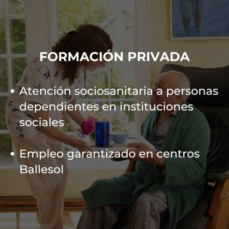Formación Privada de Atención sociosanitaria - Link Formación