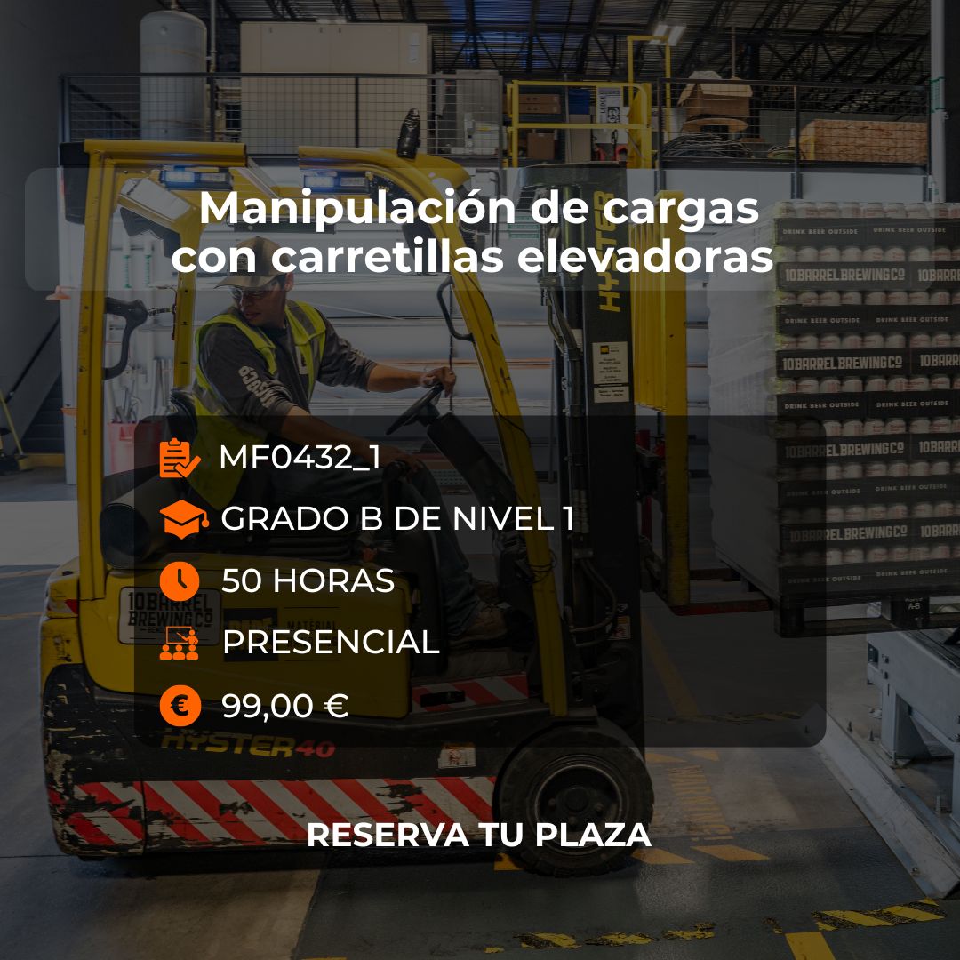 Curso de Manipulación de cargas con carretillas elevadoras - Link Formación