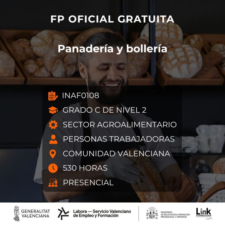 Curso de Panadería y bollería para trabajadores - Link Formación