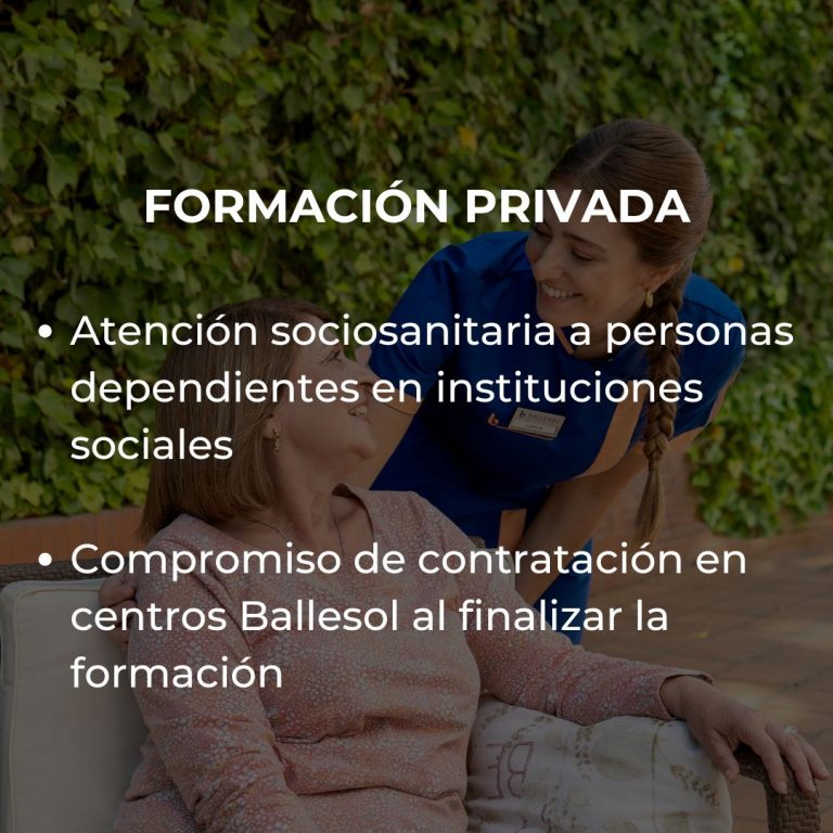 Formación Privada de Atención sociosanitaria - Link Formación