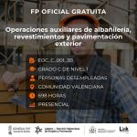 Curso de Operaciones auxiliares de albañilería, revestimientos y pavimentación exterior para desempleados - Link Formación