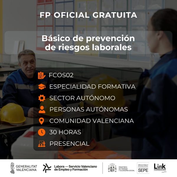 Curso Básico de prevención de riesgos laborales para autónomos - Link Formación