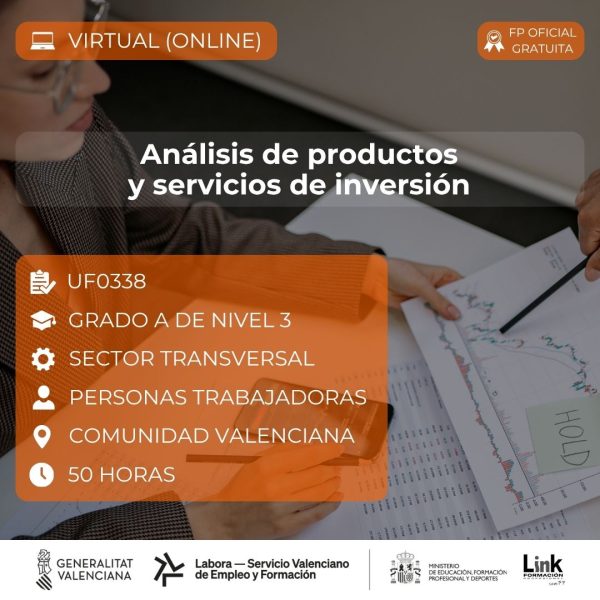 Curso de Análisis de productos y servicios de inversión para trabajadores - Link Formación