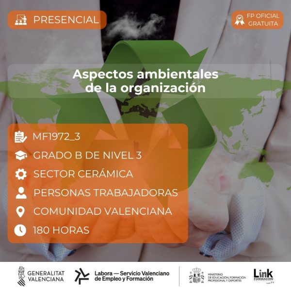 Curso de Aspectos ambientales de la organización para trabajadores - Link Formación
