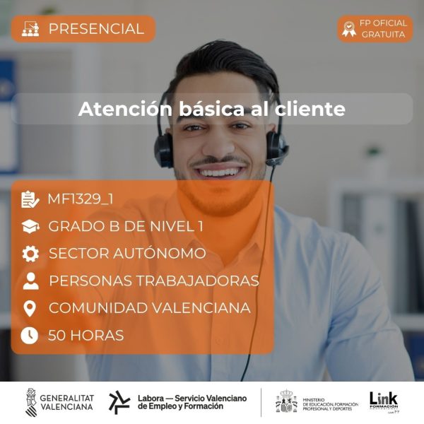 Curso de Atención básica al cliente para autónomos - Link Formación