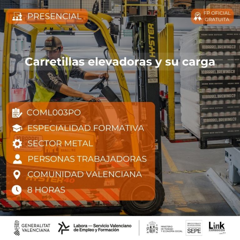 Curso de Carretillas elevadoras y su carga para trabajadores - Link Formación