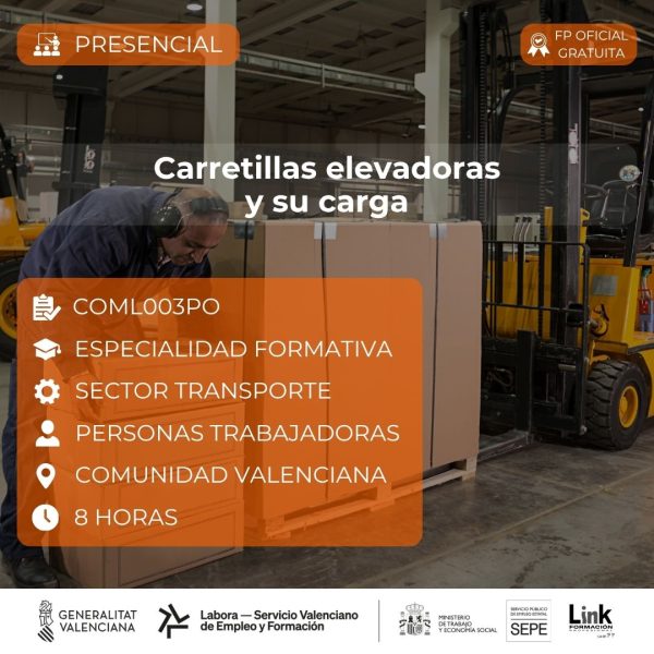 Curso de Carretillas elevadoras y su carga para trabajadores - Link Formación