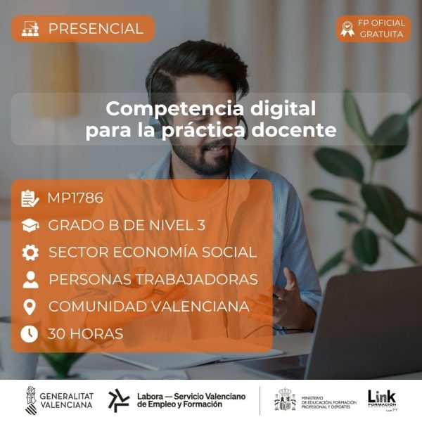 Curso de Competencia digital para la práctica docente para trabajadores - Link Formación