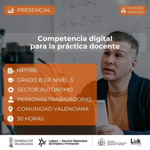 Curso de Competencia digital para la práctica docente para autónomos - Link Formación