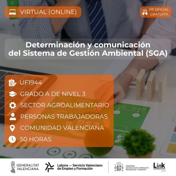 Curso de Determinación y comunicación del Sistema de Gestión Ambiental para trabajadores - Link Formación