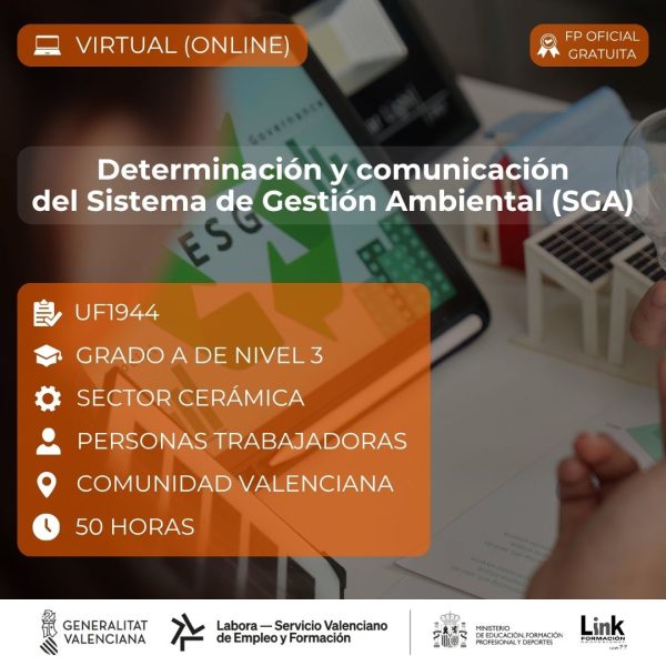 Curso de Determinación y comunicación del Sistema de Gestión Ambiental para trabajadores - Link Formación