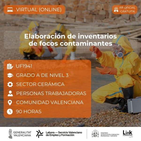 Curso de Elaboración de inventarios de focos contaminantes para trabajadores - Link Formación