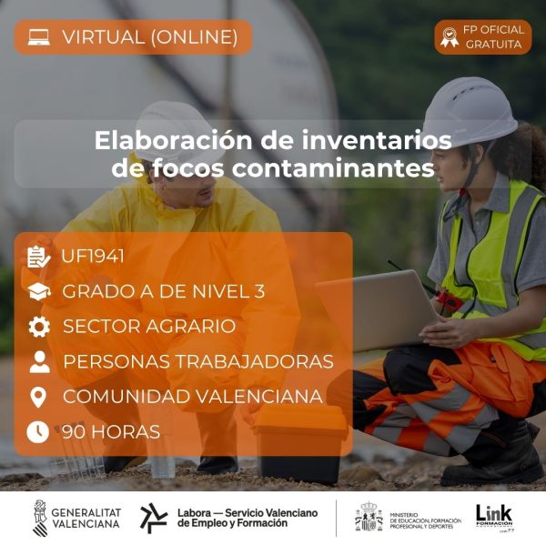 Curso de Elaboración de inventarios de focos contaminantes para trabajadores - Link Formación
