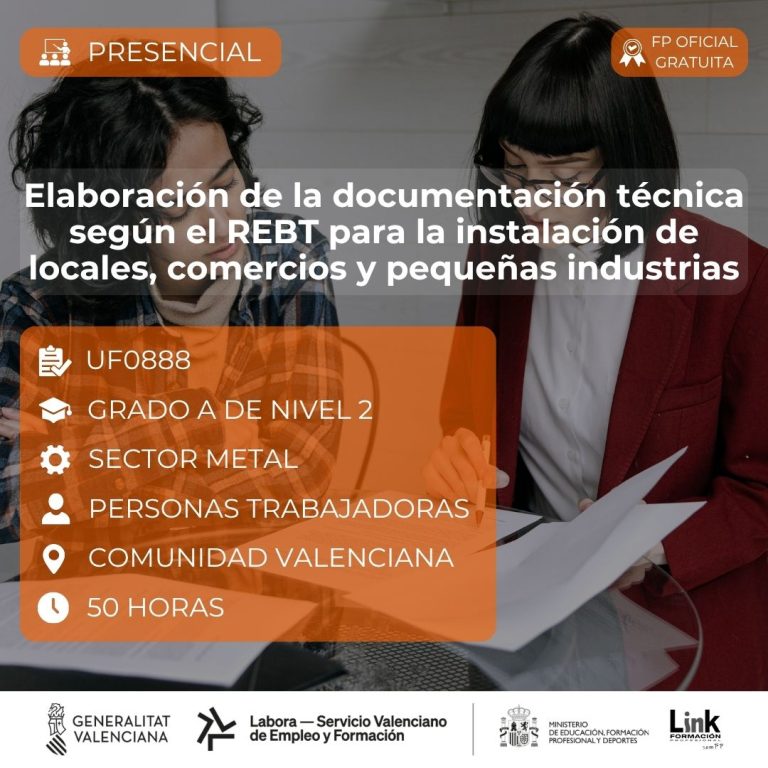 Curso de Elaboración de la documentación técnica según el REBT para la instalación de locales, comercios y pequeñas industrias para trabajadores - Link Formación