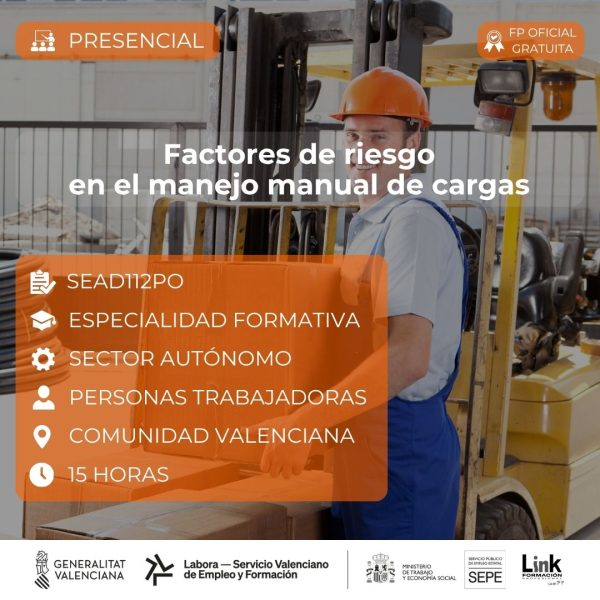 Curso de Factores de riesgo en el manejo manual de cargas para autónomos - Link Formación