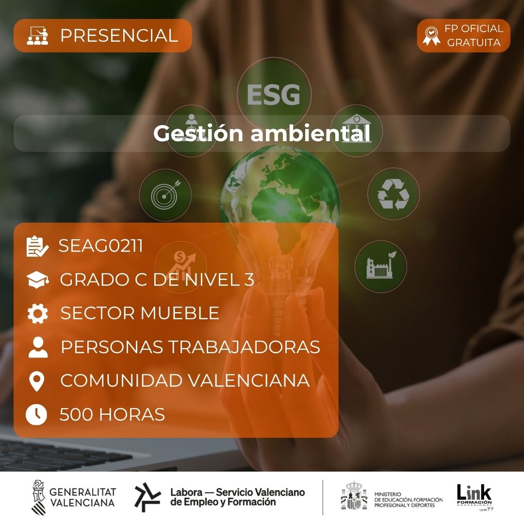 Curso de Gestión ambiental para trabajadores - Link Formación