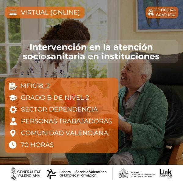 Curso de Intervención en la atención sociosanitaria en instituciones para trabajadores - Link Formación