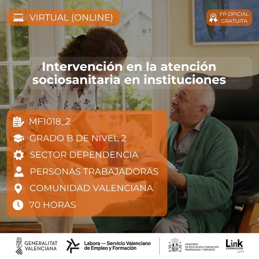 Curso de Intervención en la atención sociosanitaria en instituciones para trabajadores - Link Formación